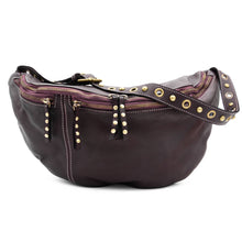 Load image into Gallery viewer, Bolsa Nova Handbags - Bella Large Leather Sling Bag: Denim Blue

