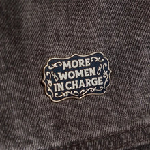 Load image into Gallery viewer, Molly Illustration - More Women in Charge Pin
