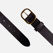 Load image into Gallery viewer, Amsterdam Heritage - Marin Gold Oval Buckle Belt Camel- M/L
