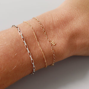 WJW - Permanent Jewelry 14K Solid Gold Initial Charms: Y
