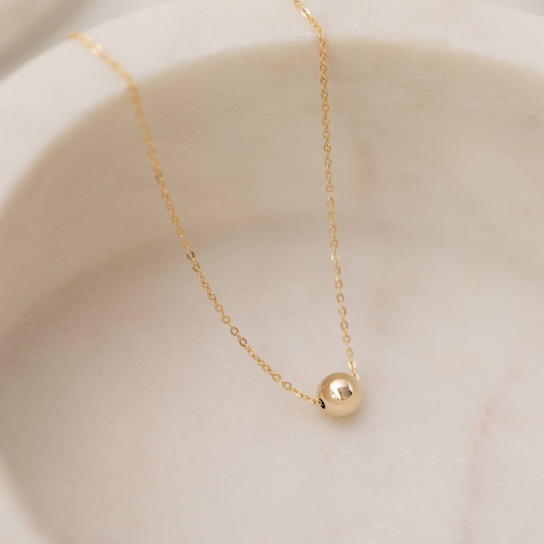 Thira Jewelry - Tiny Gold Ball Necklace