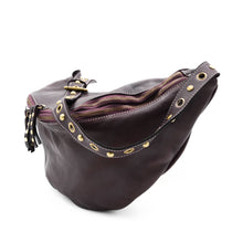 Load image into Gallery viewer, Bolsa Nova Handbags - Bella Large Leather Sling Bag: Denim Blue
