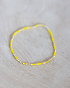Coast and Cove - Goldie Sprinkle Beaded Bracelet- YELLOW
