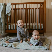 Load image into Gallery viewer, Parker Baby Co. - Sage Windowpane Quilt
