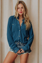 Load image into Gallery viewer, Panache Apparel Co. - Bright Blue Super Soft Button Up
