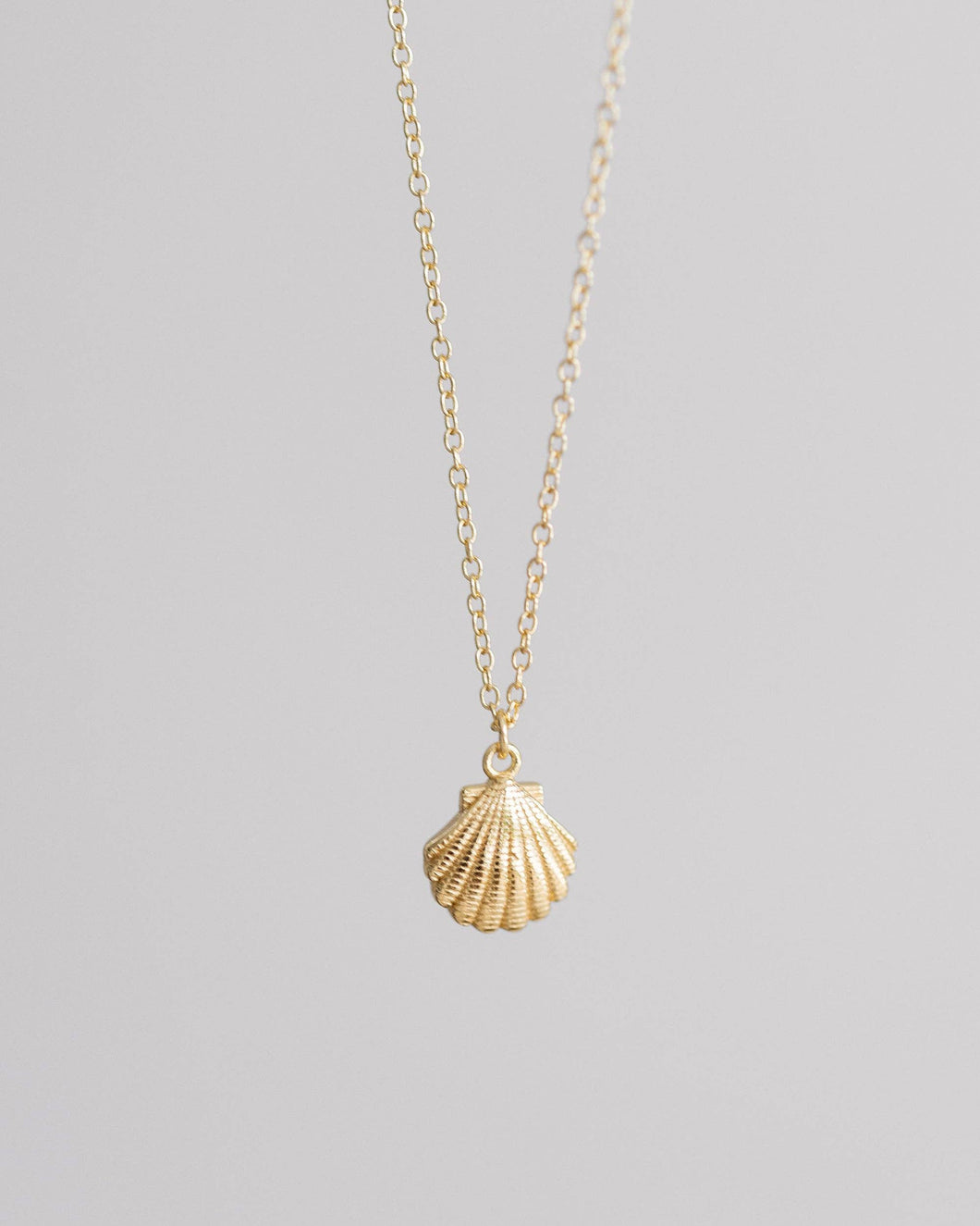 Coast and Cove - Gold Scallop Necklace