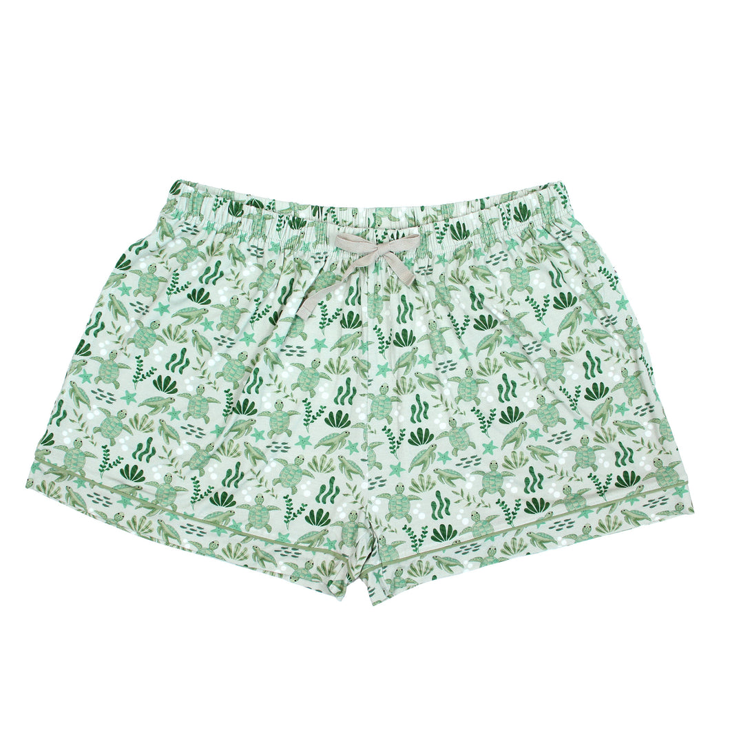 Emerson and Friends - Save the Sea Turtles Womens Pajama Shorts