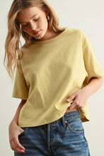Load image into Gallery viewer, MIOU MUSE - SHORT SLEEVE LINEN KNITTED TOP
