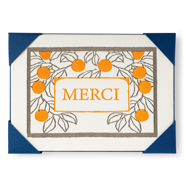 Archivist Gallery - Merci Oranges  | Notelet Card (5-Pack)