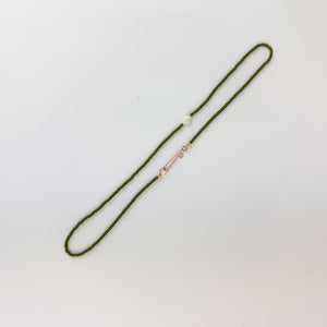 Millhouse Collection - The Khadi Necklace - Matte Dark Green
