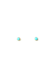 CLP Jewelry - Tiny Stone Stud Earrings: Opal