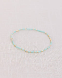 Coast and Cove - Goldie Sprinkle Beaded Bracelet- TEAL