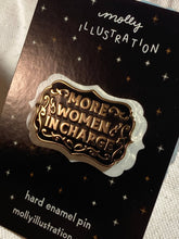 Load image into Gallery viewer, Molly Illustration - More Women in Charge Pin

