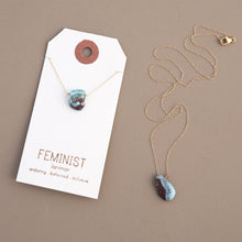 Load image into Gallery viewer, Britta Ambauen Jewelry - Feminist / Larimar Necklace

