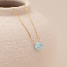 Load image into Gallery viewer, Thira Jewelry - Tiny Blue Larimar Necklace
