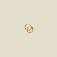 Load image into Gallery viewer, Made By Mary - 14k Gold Mini Live in Hoop Earrings

