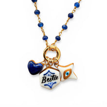Load image into Gallery viewer, Shá Parlé - White Evil Eye Star
