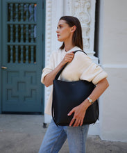 Load image into Gallery viewer, AALLYN - Jolina Bucket Tote - Olive/Gold
