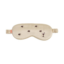 Load image into Gallery viewer, Lost Pattern Silk Sleep Eye Mask - Champagne Martini
