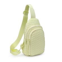 Load image into Gallery viewer, Sol and Selene - Beyond The Horizon - Woven Neoprene Sling Backpack: Cream

