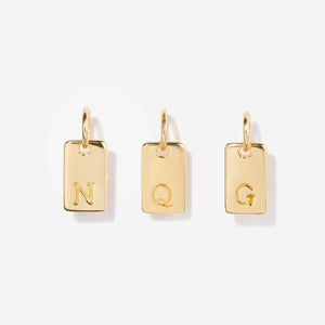 Little Sky Stone - Small Initial Letter Tag