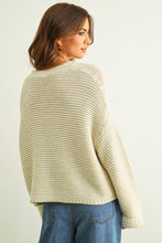 Load image into Gallery viewer, MIOU MUSE - YELLOW ROUND NECK KNITTED SWEATER
