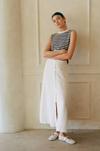 Load image into Gallery viewer, a.ren - Linen Button Down Midi Skirt
