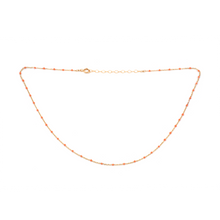 Load image into Gallery viewer, May Martin - Blue Enamel &amp; Gold Necklace
