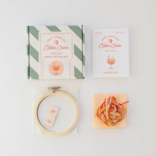 Load image into Gallery viewer, Cotton Clara - Aperol Cocktail Beginner Cross Stitch Kit
