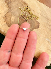 Load image into Gallery viewer, Notions of Lovely - Pixie Heart Necklace - 14k Gold Fill &amp; Fine Silver: 16”

