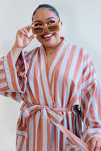 Load image into Gallery viewer, Bathen - Cabana Stripe Robe In Puff
