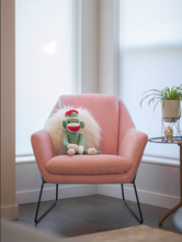 Load image into Gallery viewer, Plushland - 20&quot; Sock Monkey Stuffed Animal: Pink
