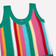 Load image into Gallery viewer, GiGi Knitwear - Vertical Stripe Tank Top In Multicolor
