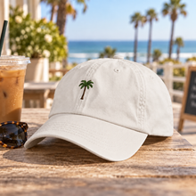 Load image into Gallery viewer, Coast Embroidery - Palm Tree Embroidered Hat
