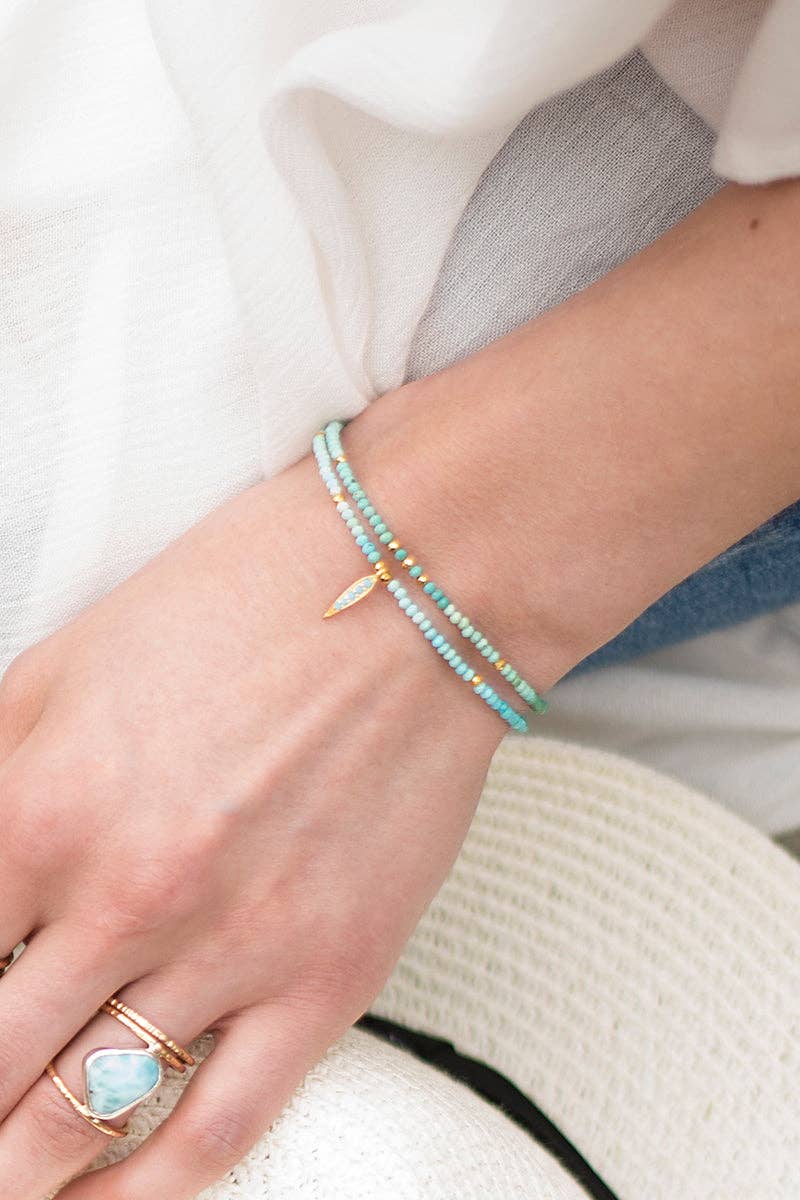Mickey Lynn - Turquoise Pavé Bracelet