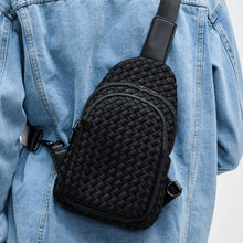 Load image into Gallery viewer, Sol and Selene - Beyond The Horizon - Woven Neoprene Sling Backpack: Cream
