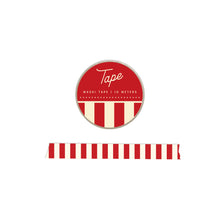 Load image into Gallery viewer, Ruff House Print Shop - Red Striped Washi Tape

