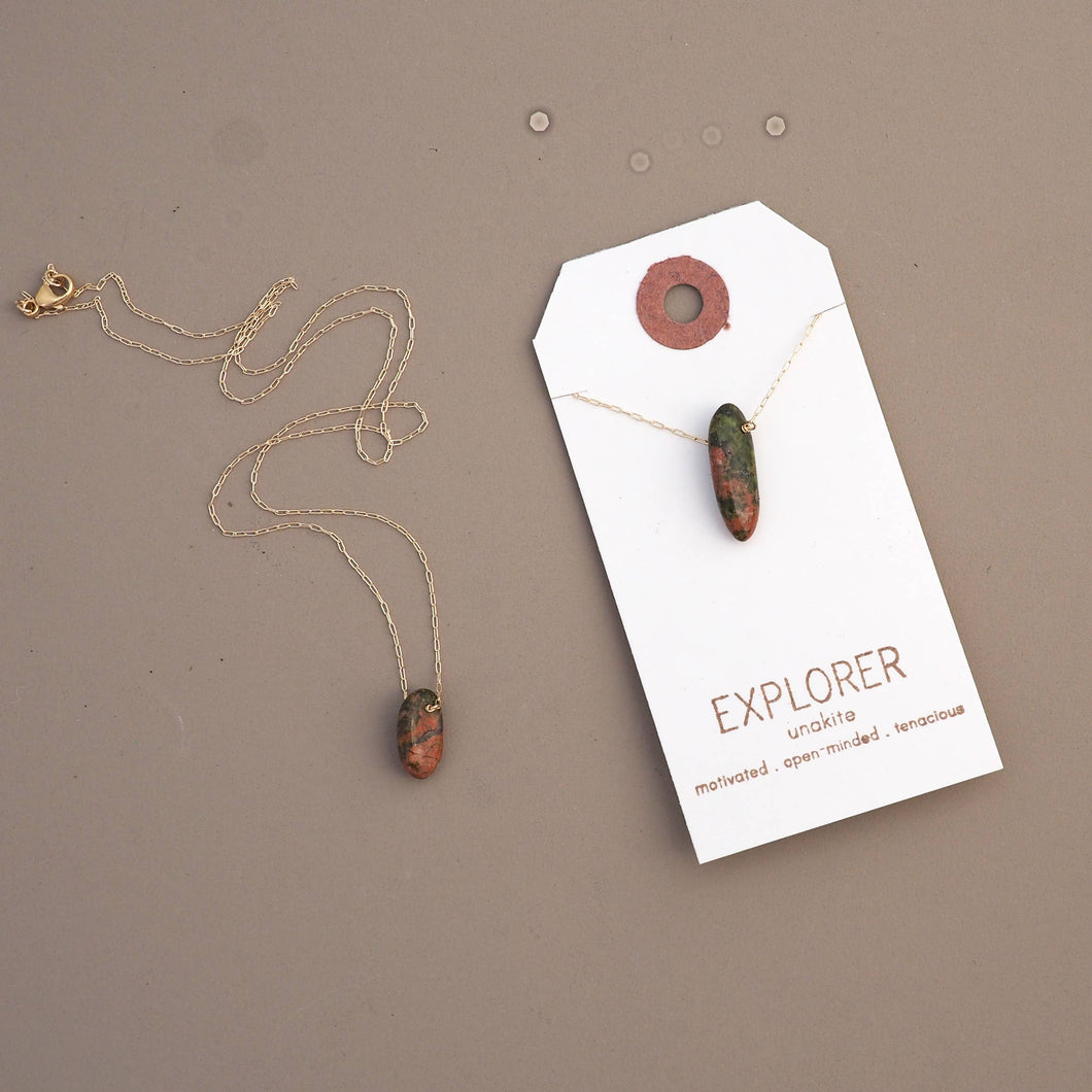 Britta Ambauen Jewelry - Explorer/ Unakite Necklace