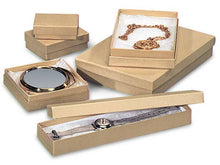 Load image into Gallery viewer, Nashville Wraps - Brown Kraft Jewelry Gift Boxes: 100 Pack / 4x4x1&quot;
