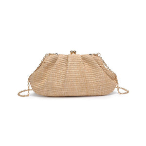 Urban Expressions - Triana Straw Frame Clutch - Natural