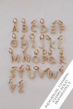 Load image into Gallery viewer, Katie Waltman Jewelry - PEARL INITIAL CHARM
