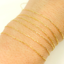 Load image into Gallery viewer, #18 Weld Magic 14K Gold Flat Paperclip Chain
