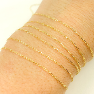 #18 Weld Magic 14K Gold Flat Paperclip Chain