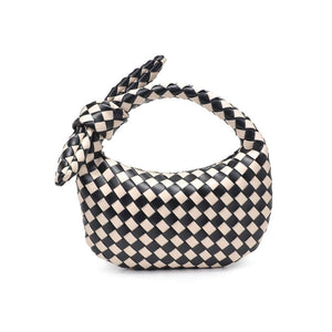 Urban Expressions - Lizbeth Woven Knot Clutch - Oatmilk