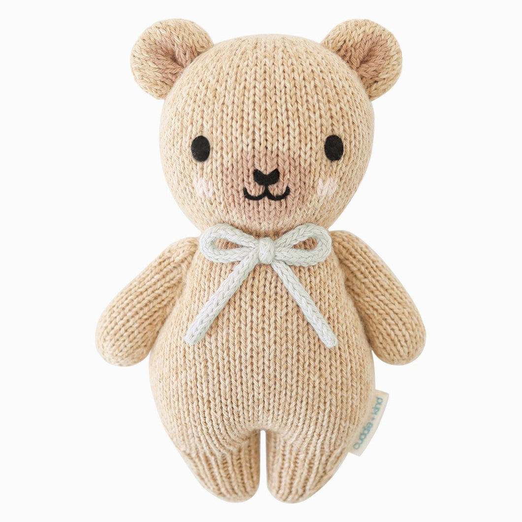 cuddle+kind - Baby honey bear- Blue Bow