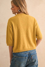 Load image into Gallery viewer, MIOU MUSE - T3675   SHORT SLEEVE SWEATER TOP: SAGE BUTTER / M
