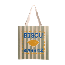 Load image into Gallery viewer, Coast and Valley - &quot;bisou&quot;  St.Pete tote bag 100% cotton
