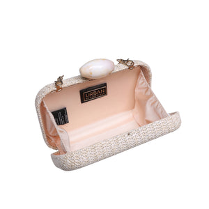 Urban Expressions - Ezra Clutch Evening Bag - Natural