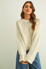 Load image into Gallery viewer, MIOU MUSE - YELLOW ROUND NECK KNITTED SWEATER
