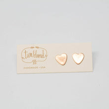 Load image into Gallery viewer, Tumbleweed - Gold Fill Heart Studs Earrings

